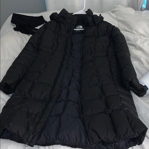 long north face coat size small